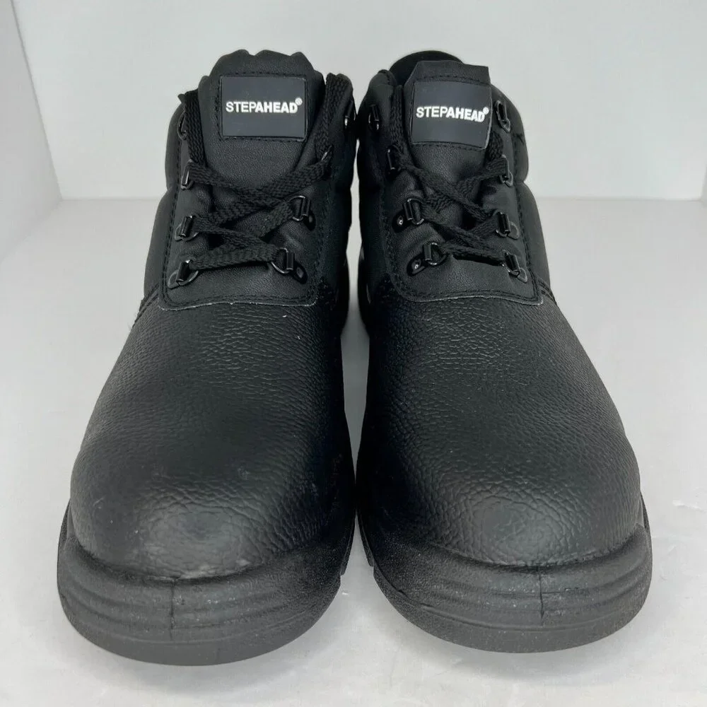 Stepahead Mens Cumbria ENFW1 Black Composite Toe Leather Size 12.5 Work Boots